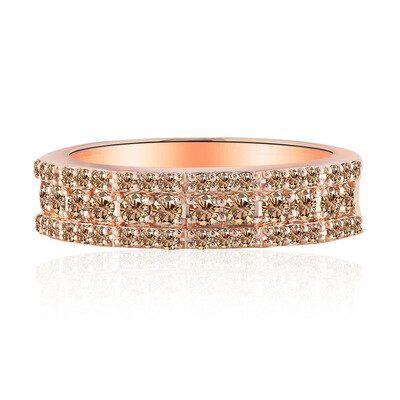 14K SI1 Argyle Rose De France Diamond Gold Ring (Annette)
