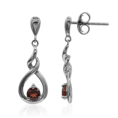 Mozambique Garnet Silver Earrings