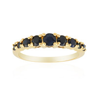 Black Sapphire Silver Ring