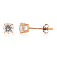 9K Morganite Gold Earrings
