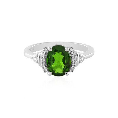Russian Diopside Silver Ring