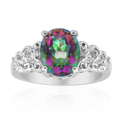 Mystic Quartz Silver Ring