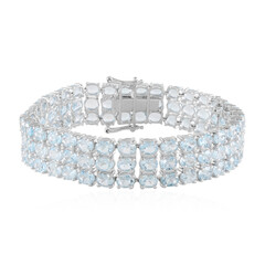 Sky Blue Topaz Silver Bracelet