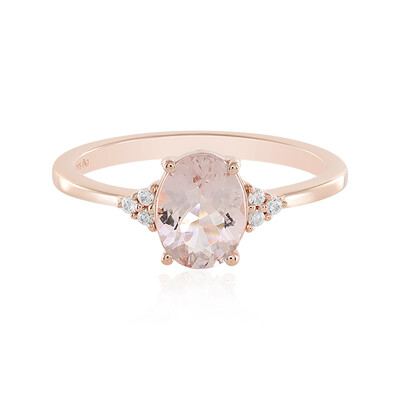 Morganite Silver Ring