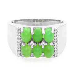 Imperial Chrysoprase Silver Ring