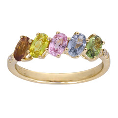 14K Fancy Sapphire Gold Ring (CIRARI)