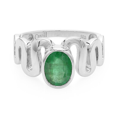 Bahia Emerald Silver Ring