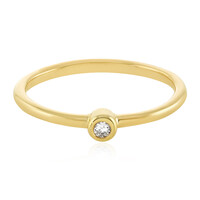 I2 (H) Diamond Silver Ring