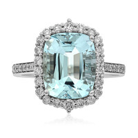 14K AAA Brazilian Aquamarine Gold Ring (AMAYANI)