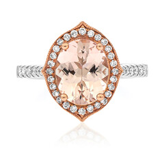14K AAA Morganite Gold Ring (AMAYANI)