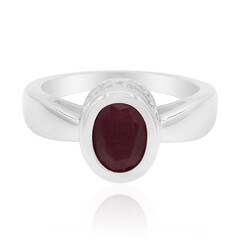 Ruby Silver Ring