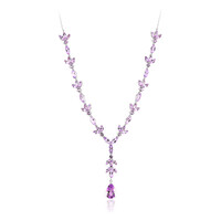 Bolivian Amethyst Silver Necklace