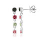 Brazilian Pink Tourmaline Silver Earrings (Pallanova)