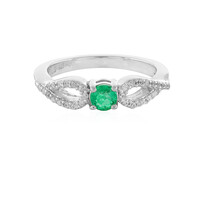 Colombian Emerald Silver Ring