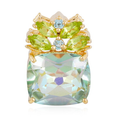 Mountain Lake Quartz Silver Pendant