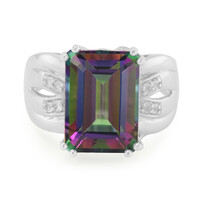 Mystic Topaz Silver Ring