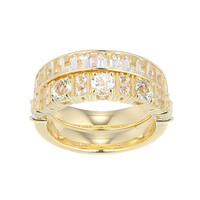 White Topaz Silver Ring (Adela Silber)