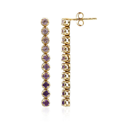 Bolivian Amethyst Silver Earrings