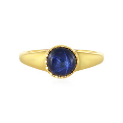 Blue Star Sapphire Silver Ring