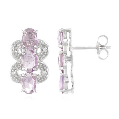 Mozambique Sapphire Silver Earrings