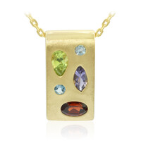 Mozambique Garnet Silver Necklace