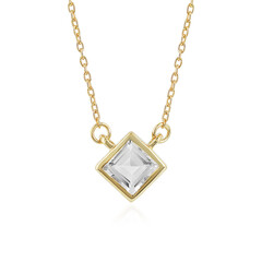 White Topaz Silver Necklace