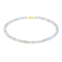 Fancy Beryl Silver Necklace