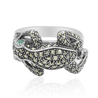Emerald Silver Ring