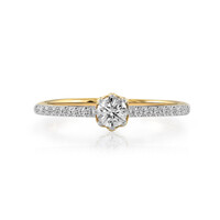 18K IF (D) Diamond Gold Ring