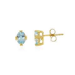 Sky Blue Topaz Silver Earrings