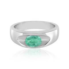 Colombian Emerald Silver Ring