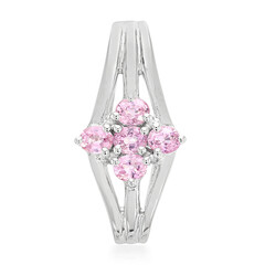 Padparadscha Sapphire Silver Pendant