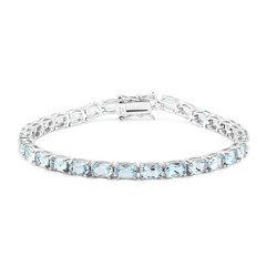 Sky Blue Topaz Silver Bracelet
