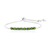 Russian Diopside Silver Bracelet
