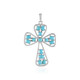 Sleeping Beauty Turquoise Silver Pendant