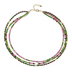 Blue Aragonite Silver Necklace (Riya)
