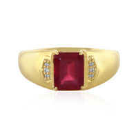 Bemainty Ruby Silver Ring