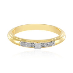 I3 (J) Diamond Silver Ring