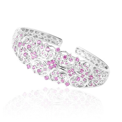 Rhodolite Silver Bangle (Dallas Prince Designs)