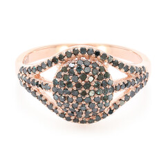 Fancy Diamond Silver Ring