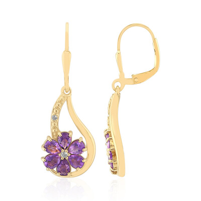 Amethyst Silver Earrings