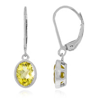 Ouro Verde Quartz Silver Earrings