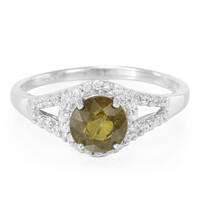 Cuprian Tourmaline Silver Ring