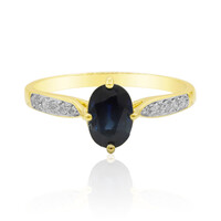 9K Blue Sapphire Gold Ring (Adela Gold)
