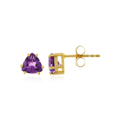 Moroccan Amethyst Silver Earrings