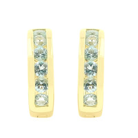 9K Nigerian Paraiba Tourmaline Gold Earrings