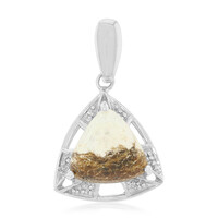 Magnesite Silver Pendant