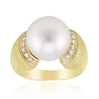18K White South Sea Pearl Gold Ring (Michelle Albala)