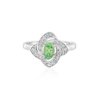 Tanzanian Tsavorite Silver Ring