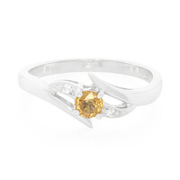 Yellow Sapphire Silver Ring